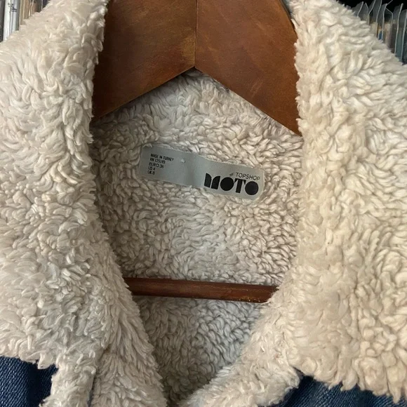 ❄️ Topman / ASOS Winter Sherpa Style Lined Denim / Jean Jacket ❄️ - Picture 16 of 16